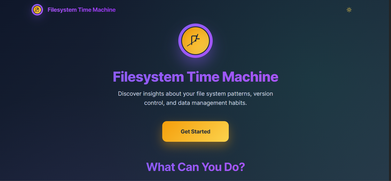 Filesystem Time Machine